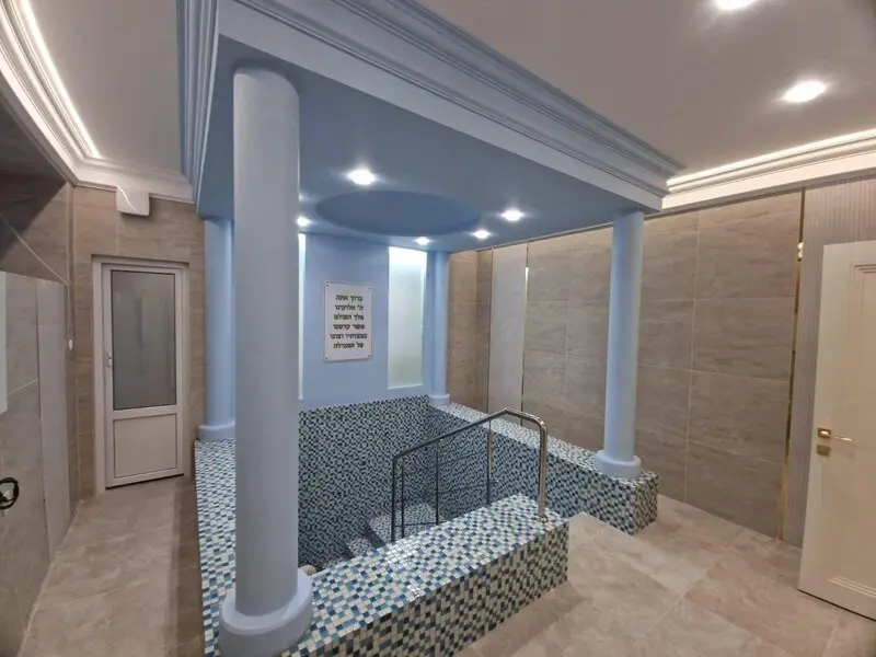 Completed mikvah in Istanbul, Turkey