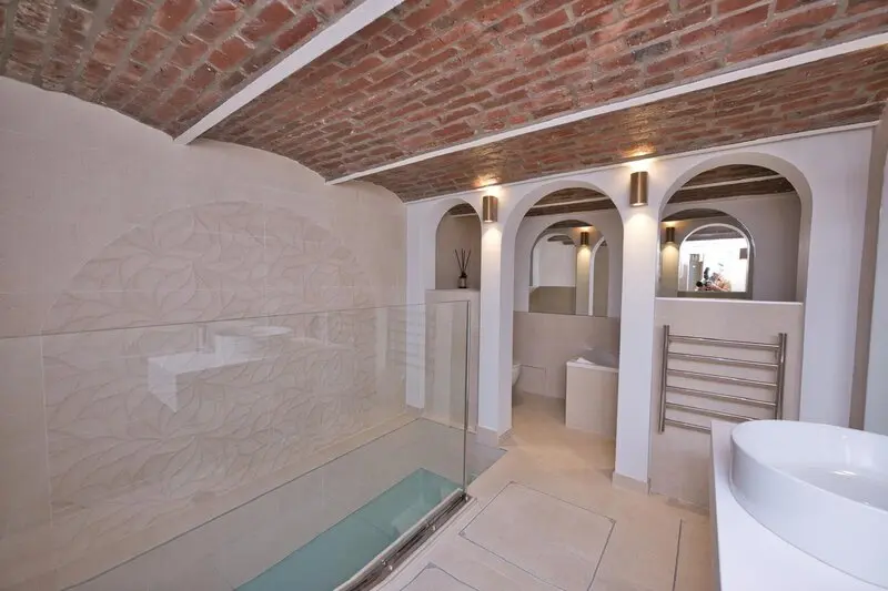 Completed mikvah interior