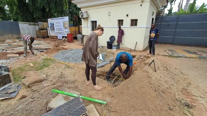 Construction in progress at Abuja, Nigeria
