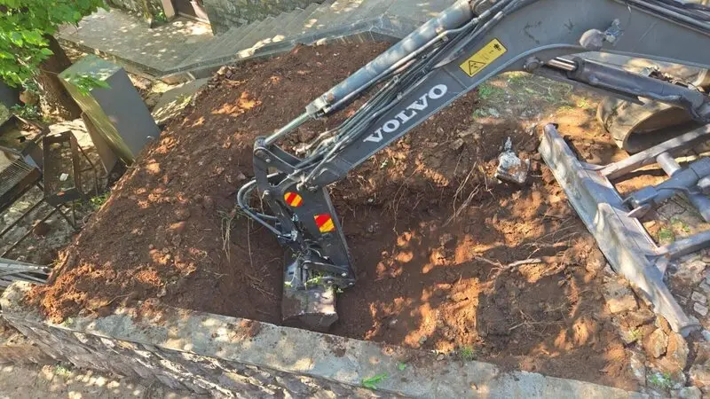 Excavation for new mikvah construction